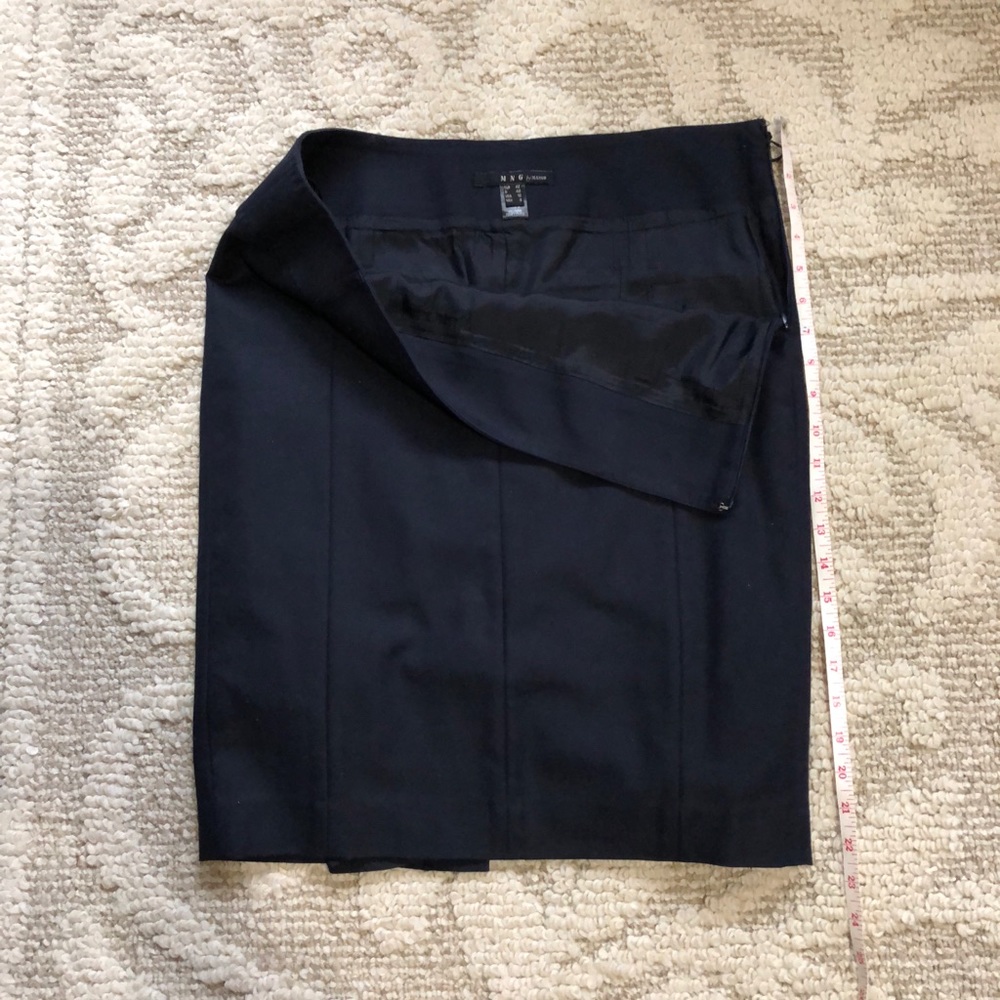 Mango navy blue skirt